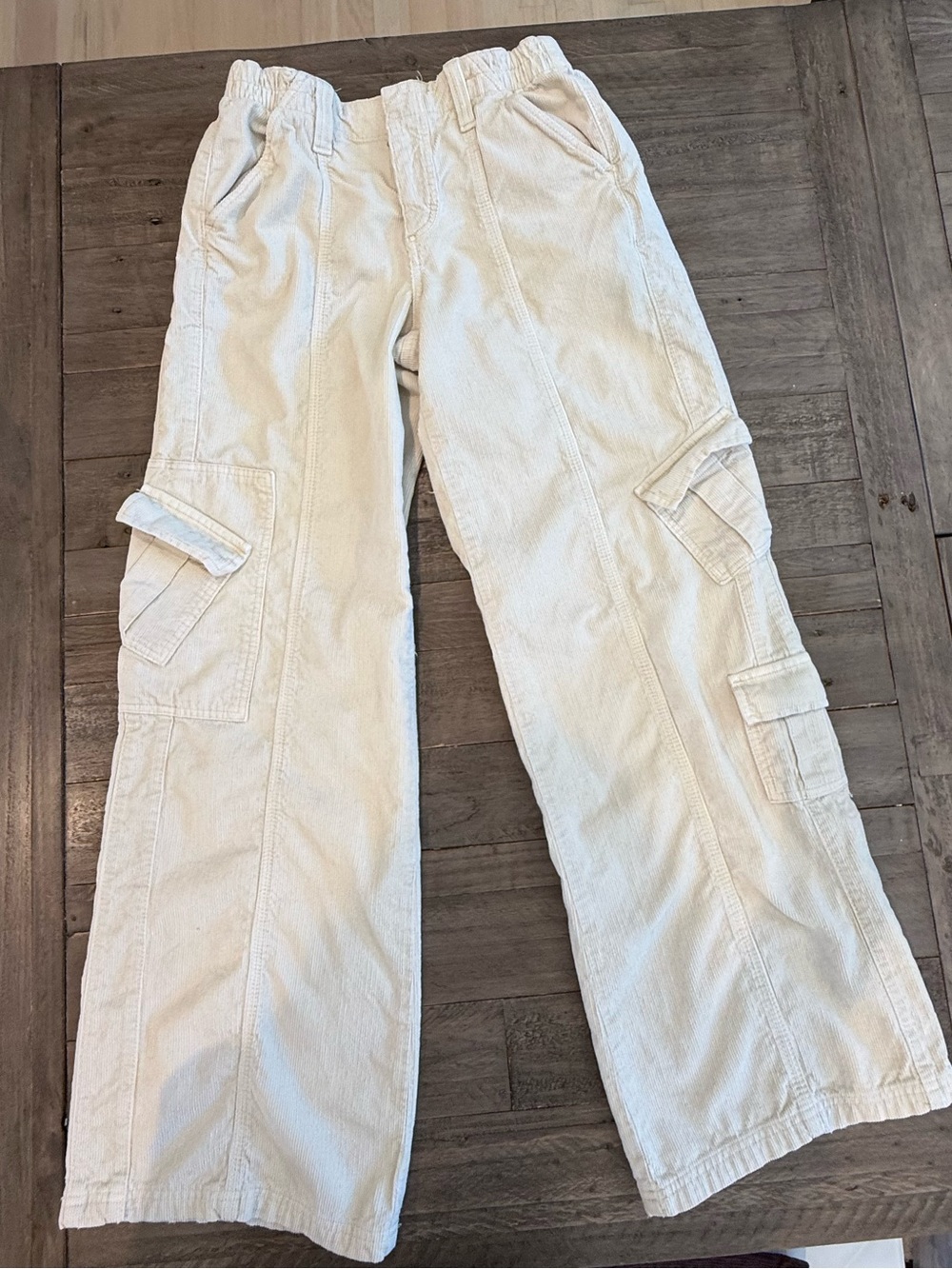 BDG - Beige Corduroy Y2K Cargo Pants